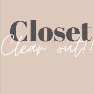 Closet Clear Out Sign